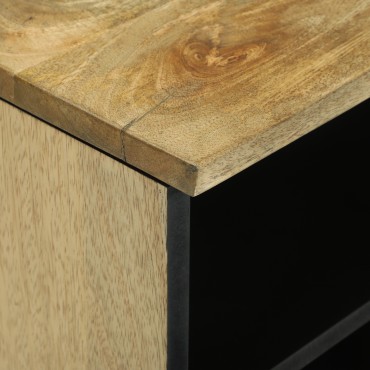 vidaXL Ντουλάπα TV 100x33.5x46cm Μασίφ Ξύλο Μάνγκο
