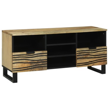 vidaXL TV Cabinet 100x33.5x46cm Μασίφ Ξύλο Μάνγκο