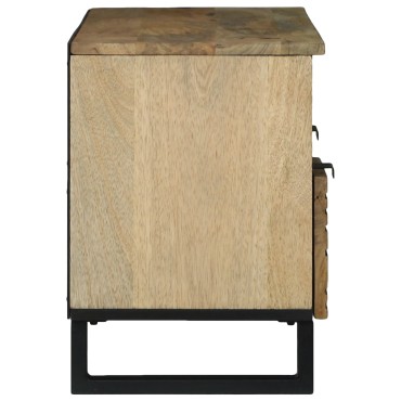 vidaXL TV Cabinet 100x33.5x46cm Μασίφ Ξύλο Μάνγκο