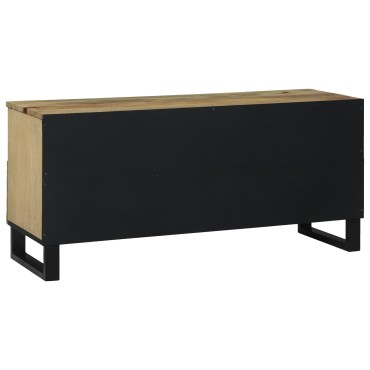 vidaXL TV Cabinet 100x33.5x46cm Μασίφ Ξύλο Μάνγκο