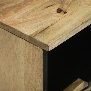 vidaXL TV Cabinet 100x33.5x46cm Μασίφ Ξύλο Μάνγκο
