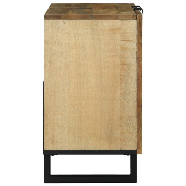 vidaXL Ντουλάπι Νιπτήρα 62x33x58cm Μασίφ Ξύλο Μάνγκο και Κατασκευασμένο Ξύλο 1 τεμ.