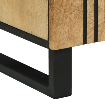 vidaXL Ντουλάπι Νιπτήρα 62x33x58cm Μασίφ Ξύλο Μάνγκο και Κατασκευασμένο Ξύλο 1 τεμ.
