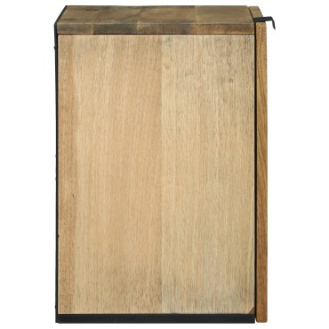 vidaXL Ντουλάπα Μπάνιου 38x33.5x48cm από Μασίφ Ξύλο και Κατασκευασμένο Ξύλο