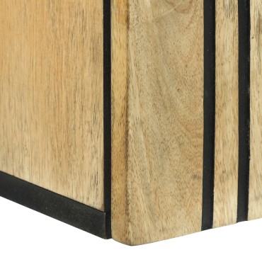vidaXL Ντουλάπα Μπάνιου 38x33.5x48cm από Μασίφ Ξύλο και Κατασκευασμένο Ξύλο