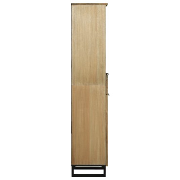 vidaXL Ντουλάπα Μπάνιου 38x33.5x160cm από μασίφ ξύλο Μάνγκο