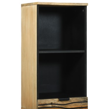 vidaXL Ντουλάπα Μπάνιου 38x33.5x160cm από μασίφ ξύλο Μάνγκο