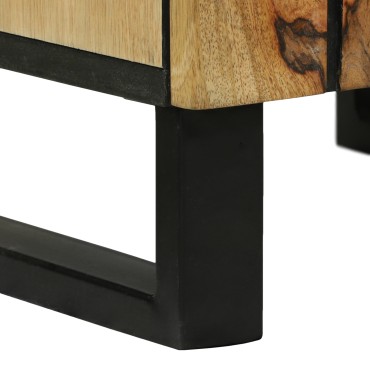 vidaXL Ντουλάπα Μπάνιου 38x33.5x160cm από μασίφ ξύλο Μάνγκο
