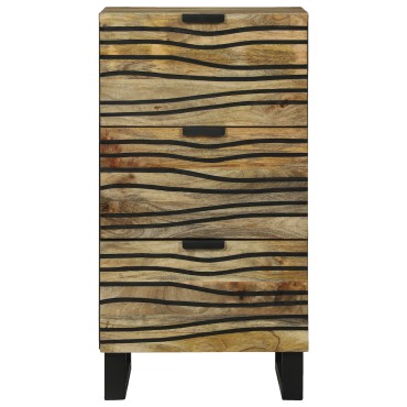 vidaXL Ντουλάπα 40x33.5x75cm από Μασίφ Ξύλο Μάνγκο και Μηχανημένο Ξύλο
