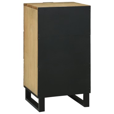 vidaXL Ντουλάπα 40x33.5x75cm από Μασίφ Ξύλο Μάνγκο και Μηχανημένο Ξύλο