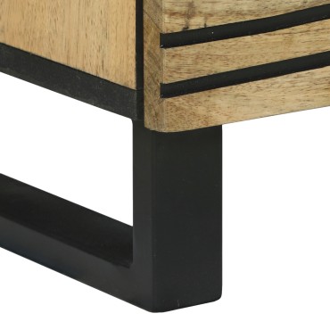 vidaXL Ντουλάπα 40x33.5x75cm από Μασίφ Ξύλο Μάνγκο και Μηχανημένο Ξύλο