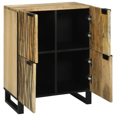 vidaXL Έπιπλο 60x33.5x75cm μασίφ ξύλο μάνγκο και κατασκευασμένο ξύλο 1 τεμ.
