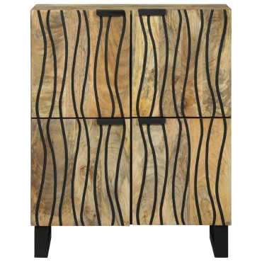 vidaXL Έπιπλο 60x33.5x75cm μασίφ ξύλο μάνγκο και κατασκευασμένο ξύλο 1 τεμ.
