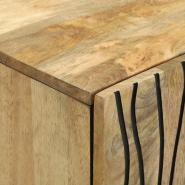 vidaXL Έπιπλο 60x33.5x75cm μασίφ ξύλο μάνγκο και κατασκευασμένο ξύλο 1 τεμ.