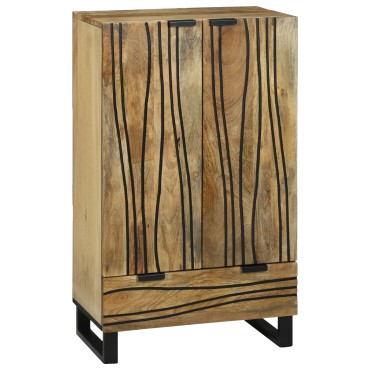 vidaXL Υψηλός πίνακας 60x33.5x100cm Μασίφ ξύλο μάνγκο