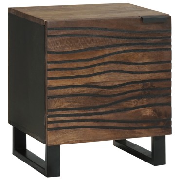 vidaXL Κομοδίνα 2 τεμ. 40x33,5x46cm Μασίφ ξύλο καρύδας