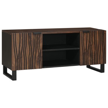 vidaXL Έπιπλο Τηλεόρασης 105x33.5x46cm Μασίφ Ξύλο Μάνγκο