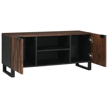 vidaXL Έπιπλο Τηλεόρασης 105x33.5x46cm Μασίφ Ξύλο Μάνγκο