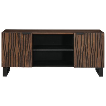 vidaXL Έπιπλο Τηλεόρασης 105x33.5x46cm Μασίφ Ξύλο Μάνγκο