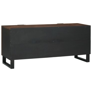 vidaXL Έπιπλο Τηλεόρασης 105x33.5x46cm Μασίφ Ξύλο Μάνγκο