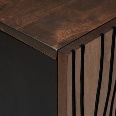 vidaXL Έπιπλο Τηλεόρασης 105x33.5x46cm Μασίφ Ξύλο Μάνγκο