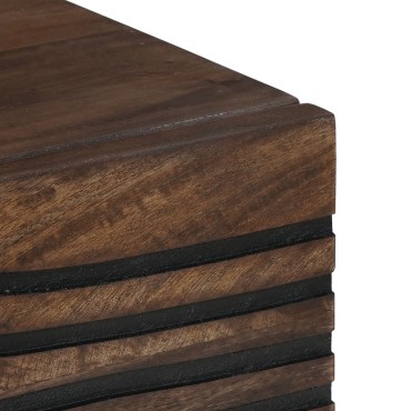 vidaXL Τραπεζάκι Σαλονιού 80x50x40cm Μασίφ Ξύλο Μάνγκο & Κατασκευασμένο Ξύλο 1 τεμ.