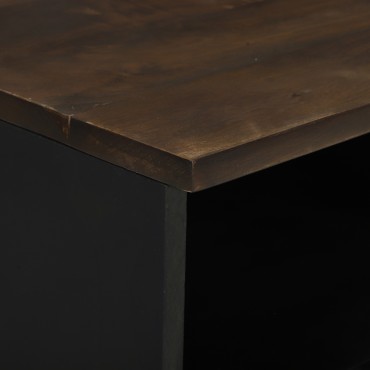 vidaXL Κομοδίνο 2 τεμ. Καρυδιά 40x33x46cm Επεξεργασμένο Ξύλο