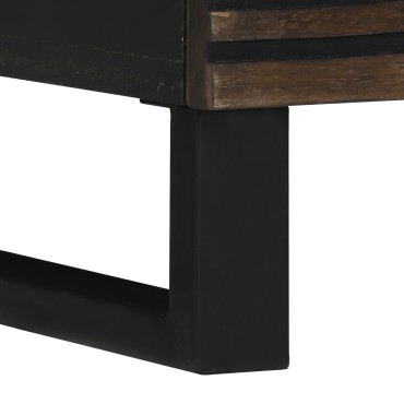 vidaXL Κομοδίνο 2 τεμ. Καρυδιά 40x33x46cm Επεξεργασμένο Ξύλο