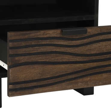 vidaXL Κομοδίνο 2 τεμ. Καρυδιά 40x33x46cm Επεξεργασμένο Ξύλο
