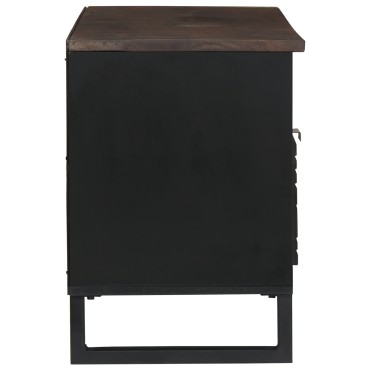 vidaXL Έπιπλο Τηλεόρασης 100x33,5x46cm Μασίφ Ξύλο Μάνγκο 1 τεμ.