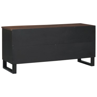 vidaXL Έπιπλο Τηλεόρασης 100x33,5x46cm Μασίφ Ξύλο Μάνγκο 1 τεμ.