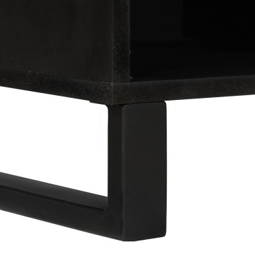 vidaXL Έπιπλο Τηλεόρασης 100x33,5x46cm Μασίφ Ξύλο Μάνγκο 1 τεμ.