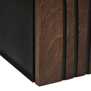 vidaXL Κρεμαστή Ντουλάπα Μπάνιου 38x33.5x48cm Μασίφ Ξύλο και MDF