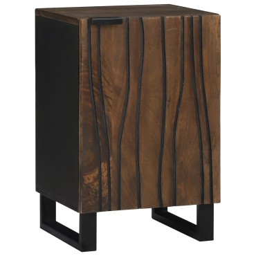 vidaXL Έπιπλο Μπάνιου 38x33.5x58cm Μασίφ Ξύλο Καρυδιά