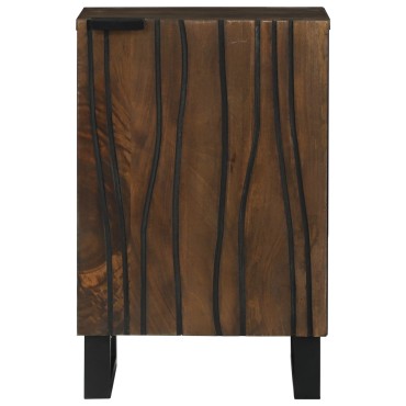 vidaXL Έπιπλο Μπάνιου 38x33.5x58cm Μασίφ Ξύλο Καρυδιά