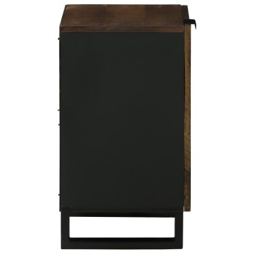vidaXL Έπιπλο Μπάνιου 38x33.5x58cm Μασίφ Ξύλο Καρυδιά