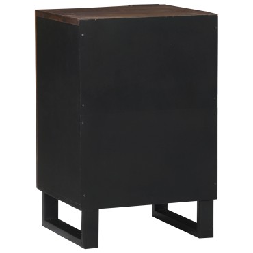 vidaXL Έπιπλο Μπάνιου 38x33.5x58cm Μασίφ Ξύλο Καρυδιά