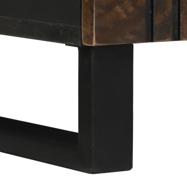 vidaXL Έπιπλο Μπάνιου 38x33.5x58cm Μασίφ Ξύλο Καρυδιά