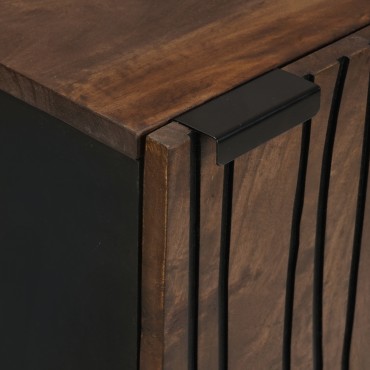vidaXL Πλευρική Ντουλάπα 40x33.5x75cm Μασίφ Ξύλο Μάνγκο