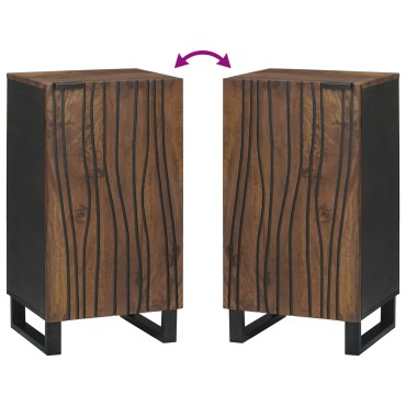 vidaXL Πλευρική Ντουλάπα 40x33.5x75cm Μασίφ Ξύλο Μάνγκο
