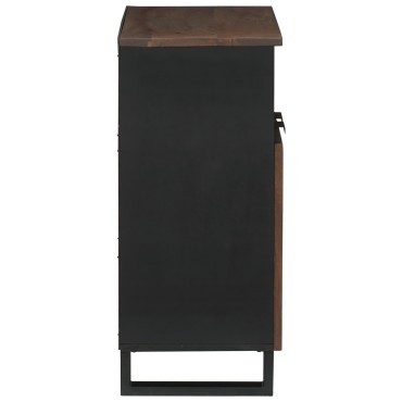vidaXL Πλευρική Καρέκλα 60x33.5x75cm από Μασίφ Ξύλο και Τεχνητό Ξύλο