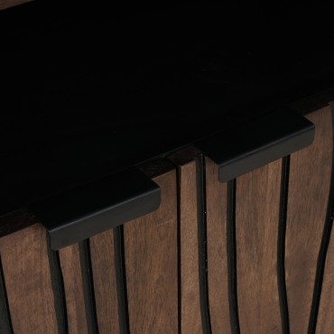 vidaXL Πλευρική Καρέκλα 60x33.5x75cm από Μασίφ Ξύλο και Τεχνητό Ξύλο