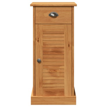 vidaXL Ντουλάπα Μπάνιου 'VIGO' με Συρτάρι 37x34x80cm Μασίφ Ξύλο Πεύκου 1 τεμ.