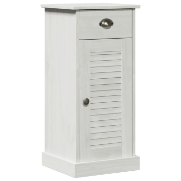 vidaXL Ντουλάπα του μπάνιου "VIGO" με Συρτάρι 37x34x80cm Μασίφ ξύλο πεύκου 1 τεμ.