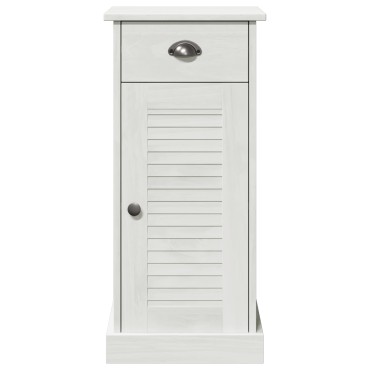 vidaXL Ντουλάπα του μπάνιου "VIGO" με Συρτάρι 37x34x80cm Μασίφ ξύλο πεύκου 1 τεμ.