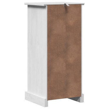 vidaXL Ντουλάπα του μπάνιου "VIGO" με Συρτάρι 37x34x80cm Μασίφ ξύλο πεύκου 1 τεμ.