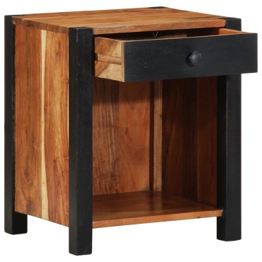 vidaXL Κομοδίνο 40x35x50cm Μασίφ Ξύλο Ακακίας 1 τεμ.