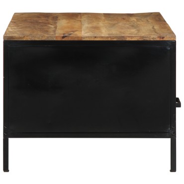 vidaXL Τραπεζάκι Καφέ 90x50x40cm Μασίφ Ξύλο Ρουστίκ Μάνγκο 1 τεμ.
