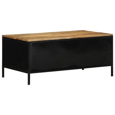 vidaXL Τραπεζάκι Καφέ 90x50x40cm Μασίφ Ξύλο Ρουστίκ Μάνγκο 1 τεμ.