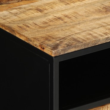 vidaXL Τραπεζάκι Καφέ 90x50x40cm Μασίφ Ξύλο Ρουστίκ Μάνγκο 1 τεμ.